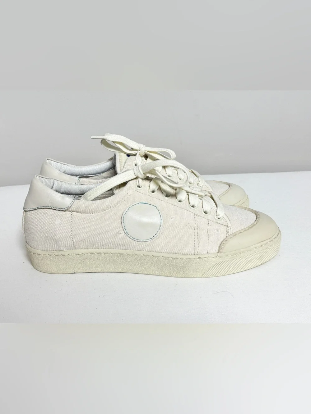 Blu Scarpa Le Crema Canvas Tennis Sneakers